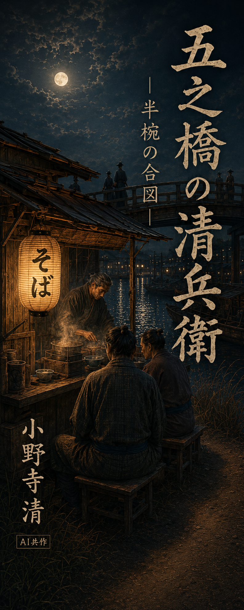 時代小説『五之橋の清兵衛　半椀の合図』表紙